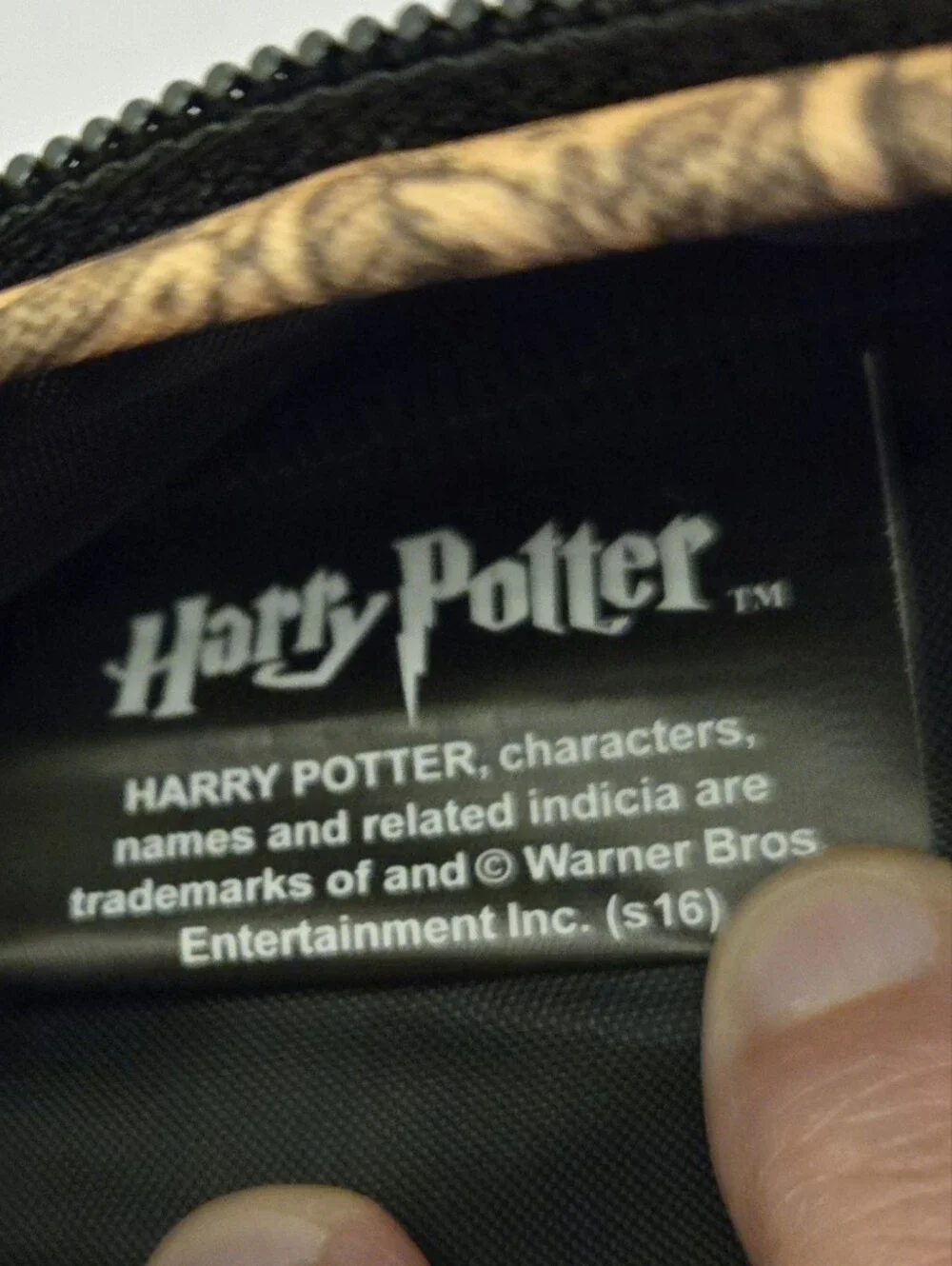Harry Potter Ministry Of Magic Backpack 17x11x5  Orange & Black Adj Straps